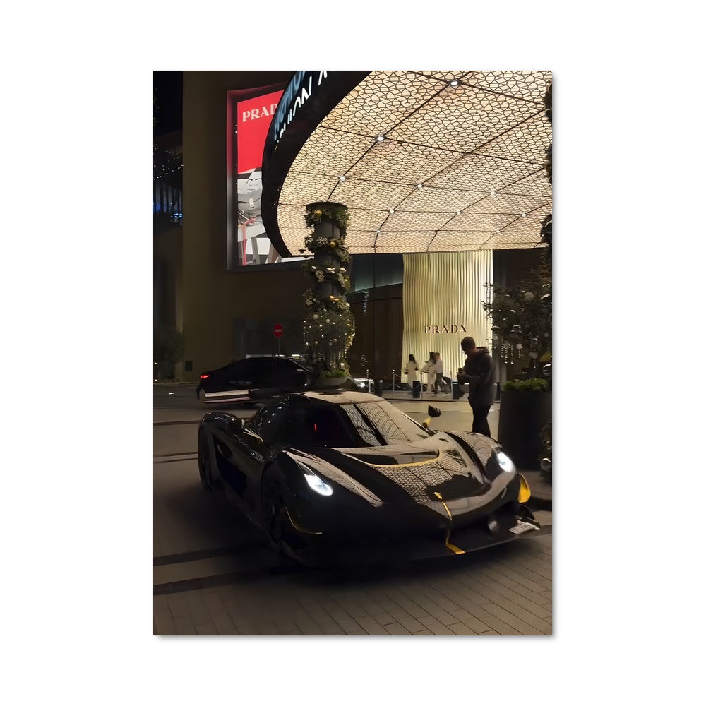 Poster Jesko Noir et Jaune